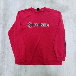 Huntington Go Surfing Red Long Sleeve Graphic T-Shirt Large